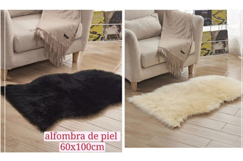 Imagen 5 de 8 de Alfombra Piel Sintética Nórdica Pelo Largo 60 X 100 Cm Deco