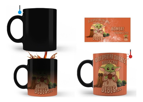 Taza Magica Star Wars Bebe Yoda