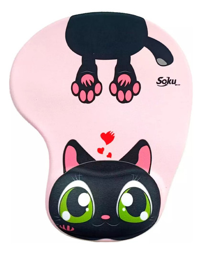 Mouse Pad Ergonomico Gel Silicon Reposamuñecas Alfombrilla