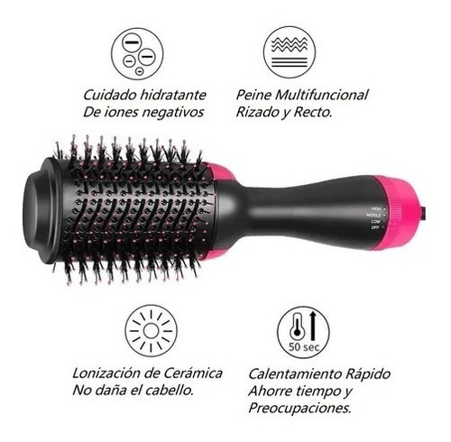 Imagen 4 de 7 de One Step Cepillo Alisador De Cabello 3 En 1 Profesional