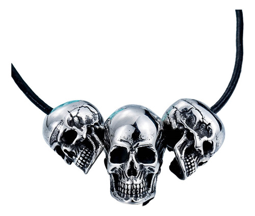 Collar Colgante Cráneo  Punk 5 Estilos Acero Inoxidable 316l