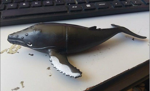 2010 Humpback Whale Plastic Figure 18 Cms