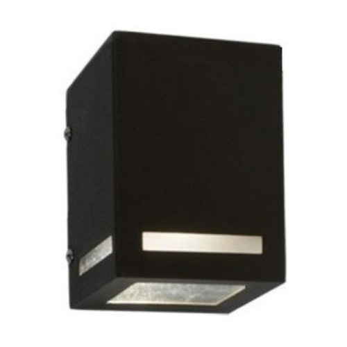 Aplique 1992 Unidireccional Gu10 Aluminio Exterior Negro