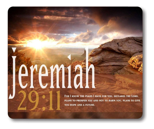 Smooffly Gaming Mouse Pad Custom,jeremiah 29:11 Bible Verse