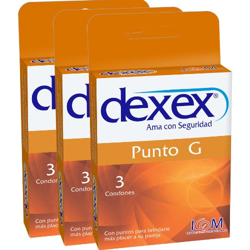 Condones Dexex Punto G 3 Unidades Producto De Icom