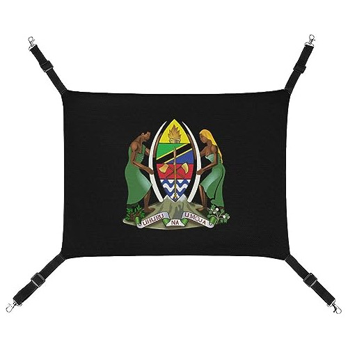 Coat Arms Of Tanzania Cat Hammock Pet Cage Hammock Hanging S