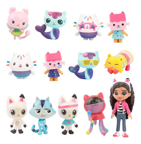 13 Personajes De Gabby Dollhouse Toy Mercat Cartoon Gaby Gi