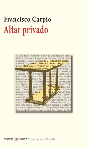 Libro Altar Privado - Carpio Olmos, Francisco