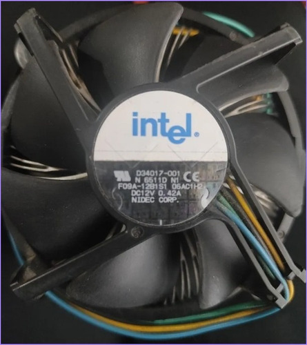 Cooler Disipador Intel Stock Socket Lga 775 Negro (Usado)