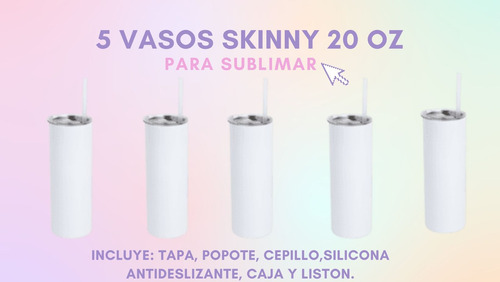 Vaso Skinny Térmico Para Sublimar 20 Oz