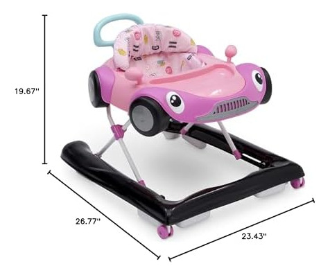 Delta Children First Race 2-in-1 Walker, Pink