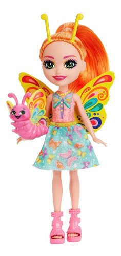 Muñeca Enchantimals Mattel Belisse Butterflu Y Dart +4 