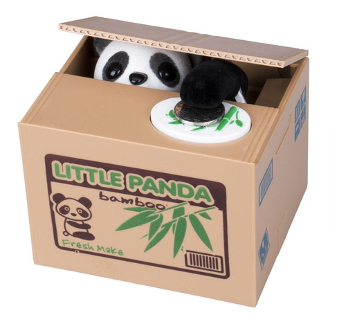 Alcancía Roba Monedas Tragamonedas Panda Caja Musical Envio