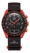 Comprar Reloj Pulsera Omega X Swatch Mission On Earth Lava Correa Negro-lava Bisel Negro-lava Fondo Negro-lava