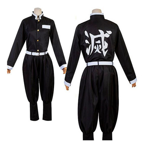 Imagen 2 de 7 de Traje Kimetsu No Yaiba Cosplay Kyojuro Rengoku
