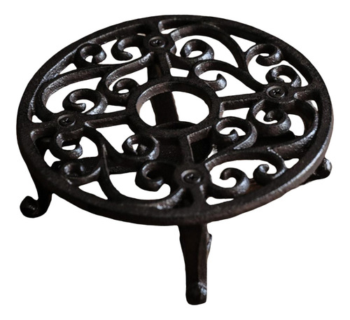 Calentador De Tetera De Hierro Fundido Con Base De Soporte