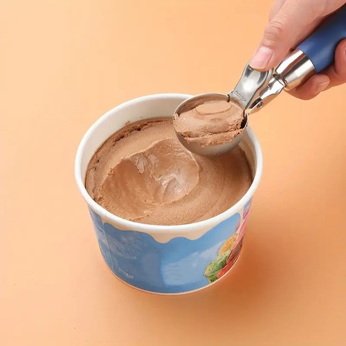 Cuchara Para Helado De Acero Inoxidable Con Gatillo Desplega