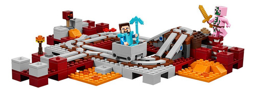 Juguete Lego Minecraft The Nether Railway 21130 Con Figuras