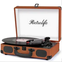 Comprar Paquete De Tocadiscos Bluetooth Vintage Con Tocadiscos - 3 V