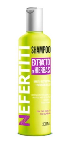 Shampoo Herbal Cabello Seco  Nefertiti 300ml Envio Gratis