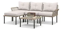 Comprar Juego De Muebles De Patio De 5 Piezas Sofá, Tumbona Y Mesa