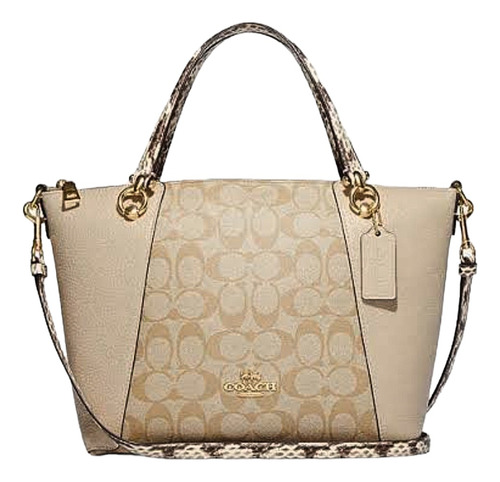 Bolsa Coach Kacey Khaki Ivory C7261 Original