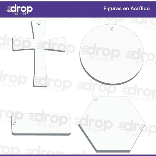 Figuras Acrílico Formas Dijes Souvenirs Llaveros 4 Cm. X10u.