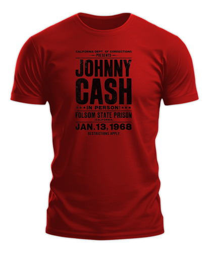 Polera Gustore De Johnny Cash Afiche 