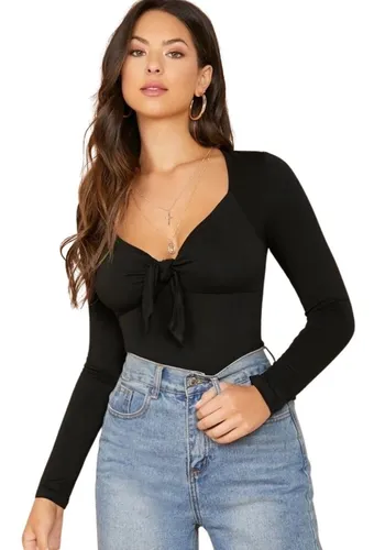Blusas Escotadas Negras MercadoLibre