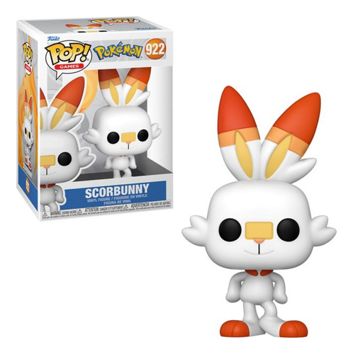 Scorbunny Funko Pop 922 Pokemon Original Nuevo