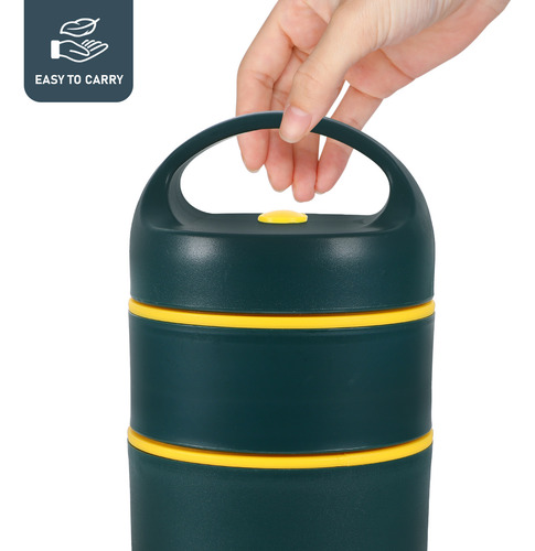 Contenedor Térmico Para Lonchera Aislante De Doble Capa Con