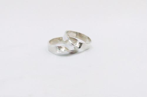 Anillo Matrimonio Compromiso Entorchada Plata 970 6 Gr X2