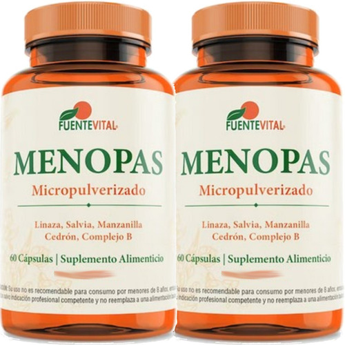 2x Menopas 60 Caps Regulador Hormonal Femenino