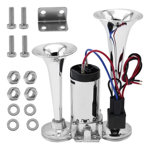 comprar Bocina De Aire De Doble Tubo 12v Universal + Compresor