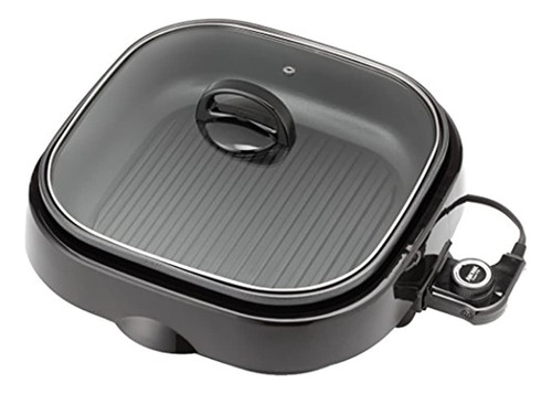 Aroma Housewares Asp218b 3en1 Grillet Indoor Grill 4quart Bl