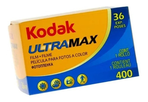 Película Kodak Ultramax 36 Exp Iso 400 Color / Fresco