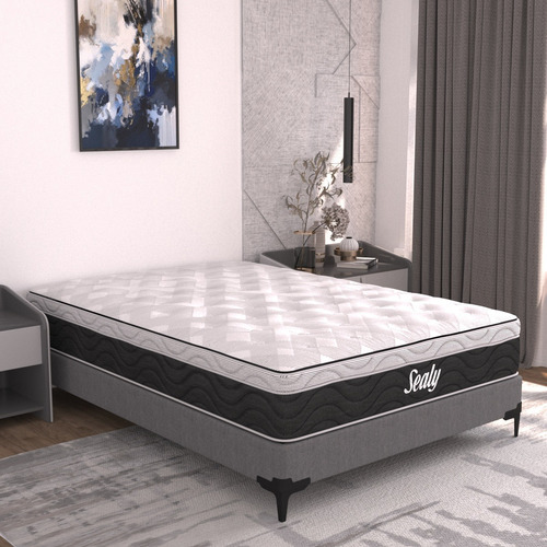 Colchón Queen Size Sealy Foam Lumbar Antibacterial Premium