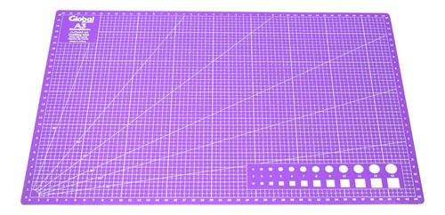 Tabla Plancha De Corte A3 Pvc 3 Capas 45x30cm Color Violeta