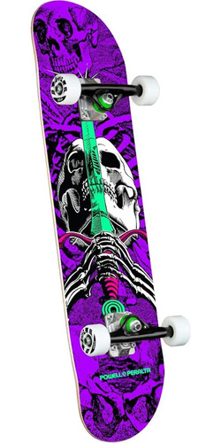 Powell Peralta Skull & Sword Complete Skateboard - Púrpura 7