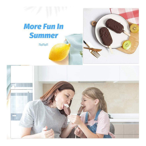 Máquina De Fazer Picolés De Silicone Para Sorvete De 8 Célul