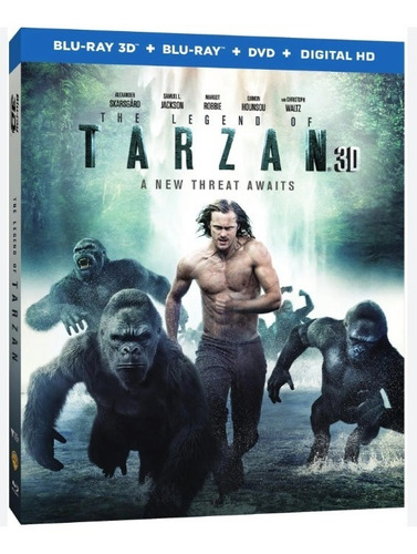 La Leyenda De Tarzan 3d Bluray + Bluray + Dvd  Original New