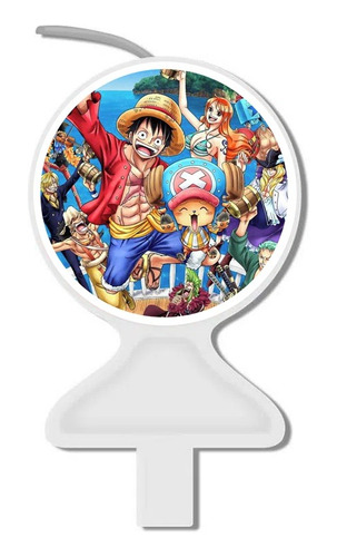 Vela Para Bolo De Aniversário Decoração Enfeite One Piece