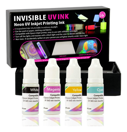 Tinta Uv Invisible Para Impresoras De Inyeccion De Tinta, Ju