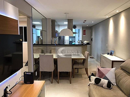 Imagem 7 de 11 de Apartamento Com 3 Dormitórios À Venda, 62 M² Por R$ 390.000,00 - Vila Scarpelli - Santo André/sp - Ap3158