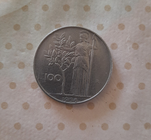 Moneda Italia De 100 Liras Año 1956