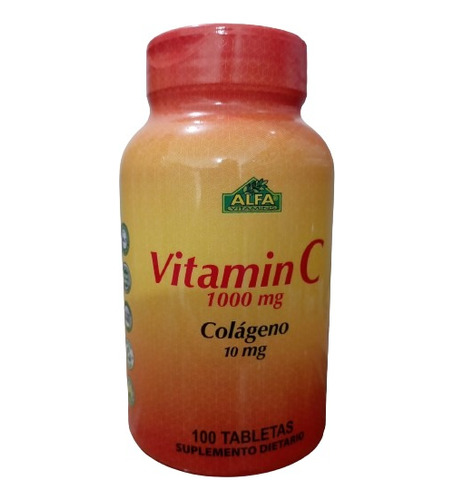 Vitamina C 1000mg Alfa + Cola - Unidad a $50000