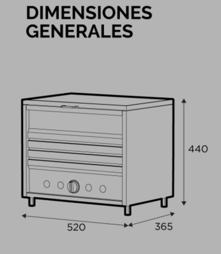 Imagen 8 de 10 de Panchera Sol Real Industrial Acero 52 Cm Calienta Pan Oferta