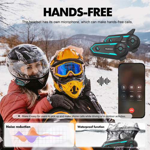 Intercomunicador Para Motocicleta, Casco, Grupo 1 Auricular