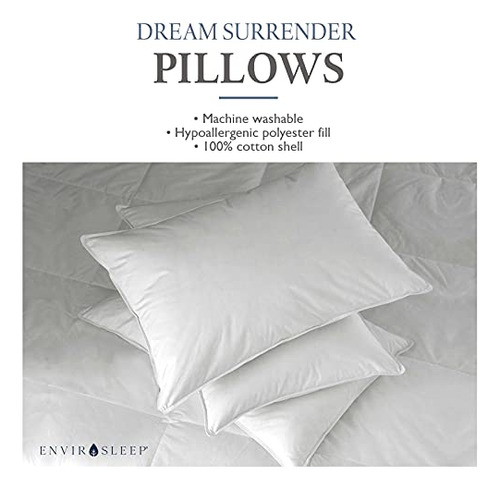 Envirosleep Dream Surrender Estandar Almohada Set 2 Almohad