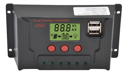 Controlador De Energía Pwm Solar 12v 24v 60a Carga De Baterí